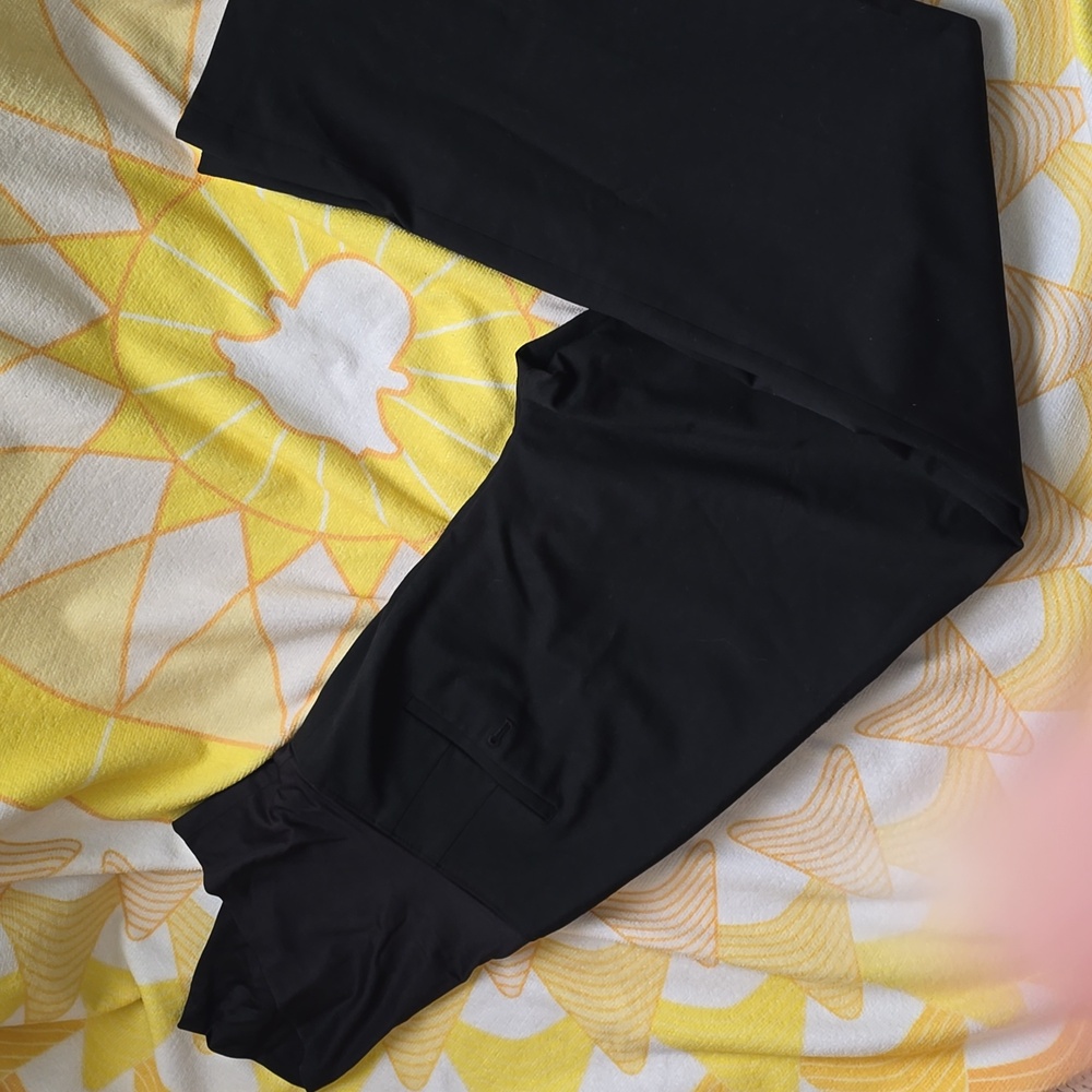 HP 🎉- GUC- Ann Taylor Loft Black Wide Leg Maternity Trousers, Size 8M